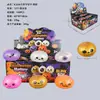 Juguete Blandito de Fantasma Sonriente de Maltosa para Halloween con Purpurina y Lentejuelas, Juguete para Aliviar el Estrés, Regalo para Fiesta Navideña