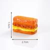 Simulación de cangrejo de río, taco, panini, hamburguesa, comida para jugar, decoraciones DIY, bolsa ciega, accesorios colgantes, micro paisaje, adornos pequeños
