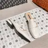 2026 Novo Estilo Meia-sapatilha Fechada em Couro Genuíno para Mulheres, Uso Externo de Verão, Sapatos de Couro Slip-On Frescos de Primavera, Sapatos Mule de Tamanho Grande