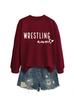 Sudadera con cuello redondo y manga larga para mujer, versátil, simple, informal, de estilo europeo y americano, para lucha libre, tía, exportación, estación independiente de Ebay