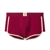 Ano Novo Chinês do Zodíaco Vermelho Roupa Íntima Masculina Jacquard de Alta Qualidade Algodão Puro Cueca Boxer Masculina Roupa Íntima Vermelha Festiva de Casamento