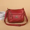 Bolso de hombro casual de gran capacidad, nuevo bolso cruzado vintage transfronterizo para mujer, bolso elegante y simple para mamá de mediana edad