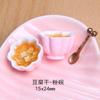 Comida Japonesa y Coreana Juego Mini Simulación Tazón Pequeño Muslo de Pollo Tangyuan Pescado Resina Adhesivo para Refrigerador Accesorios DIY Carcasa para Teléfono Móvil Joyería
