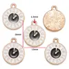 Accesorios para Joyería de Aleación DIY Reloj Despertador Esmaltado Colgante de Reloj Pulsera Llavero Decoración Adorno Colgante W459