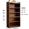 Estantería de madera maciza, unidad de almacenamiento de pie, diseño de montaje en pared, gabinete multicapa para estudiantes y uso doméstico, estantería combinada para sala de estar, gabinete de almacenamiento