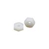 Porca de plástico isolada de fornecimento de fábrica Nylon US Hexagon Nut Inch 4-40 Black Screw Cap