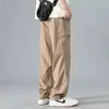 NASA SOBRE Pantalones de trabajo estilo americano para hombre, corte recto holgado, nueva colección otoño 2026, pantalones cargo casuales, pantalones deportivos de secado rápido