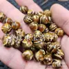 Cuentas Redondas de Ámbar Sintético Cuentas Sueltas Patrón Tigre Amarillo Cuentas de Ámbar Sintético Pulsera DIY Collar Accesorios de Joyería Cuentas Hechas a Mano