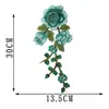 Acessórios de vestuário bordado colorido tecido de renda adesivos de tecido Roupas de cowboy nacionais remendo de tecido flor solúvel em água Nova Tendência