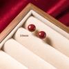 Pendientes Nalan S925 de plata esterlina con un exquisito diseño de nicho dulce y moderno, elegantes y sencillos, de frijol rojo M04979