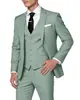 Traje de Vestir de Botón Único Hecho a Medida para Comercio Exterior Transfronterizo con Impresión Digital, Traje de Tres Piezas Hecho a Medida para Hombre