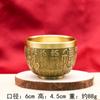 Copa de Cien Bendiciones de Latón, Cáliz, Copa de Dragón y Fénix, Copa de Maestro, Taza de Té, Vaso de Agua, Copa de Ofrenda, Artesanía de Metal, Adornos al por Mayor