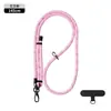 Cordão Unilateral Ajustável para Celular Transversal Corda Trançada 8mm Capa de Celular Sling com Fivela Dupla Gaxeta de Alta Qualidade Atacado