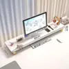 Suporte de altura ajustável para computador, suporte elevatório para tela de monitor, suporte de pescoço de ganso, base de extensão para mesa de estação de trabalho de escritório