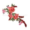 Bordado Yi Xia nuevo estilo étnico soluble en agua flor tridimensional pegatinas de tela DIY accesorios para ropa accesorios encaje de bordado