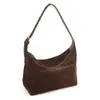 Bolso Hobo para Mujer, Cruzado, Alta Calidad, de Nicho, Piel de Vaca Genuina de Primera Capa, de un Solo Hombro, Bolso de Dumpling para Debajo del Brazo