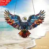 Pingente Decorativo Bandeira Águia Americana Transfronteiriço Porta Parede Jardim Pátio Pingente Pendurado Artesanato em Acrílico