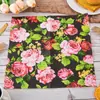 Toalhas de Papel para Festa Transfronteiriças Polpa de Madeira Nativa Impressão Colorida Decoração de Restaurante Ocidental Guardanapos Artigos de Uso Diário Fabricante de Papel Atacado
