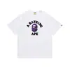 Serie de Camuflaje Primavera y Verano Colección Estampado de Letras Camiseta Holgada de Manga Corta Moda Urbana Europea y Americana Camiseta Casual para Hombres y Mujeres