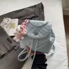 Mochila Coreana de Nicho Estilo Chanel para Mulheres, Nova Mochila da Moda Tendência 2026, Bolsa Saco com Corrente, Bolsa de Viagem