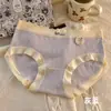 7A calzón antibacterial de corte bajo nuevo cintura dulce sin costuras amigable con la piel cómodo transpirable nuevo algodón estudiante niña briefs