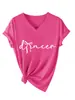 Amazon eBay sitio independiente casual simple elegante mujer dncer lazo cuello en V manga corta camiseta camisa base