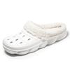 Zapatillas de algodón para comercio exterior para hombre 2024 otoño e invierno nuevo hogar interior casa con forro polar cálido suela gruesa zapatos de algodón Mao Mao para mujer