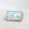 Bolso de Cosméticos Casual de PVC Plateado Deslumbrante Láser Ecológico de Moda Bolso de Mano de PVC Plateado Deslumbrante Láser Simple de Moda