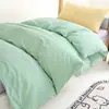 Juego de Ropa de Cama para Dormitorio Universitario de Tres Piezas Sábana Bajera Ajustable 100% Algodón Sábana Individual Funda de Edredón Un Juego Completo de Ropa de Cama de Seis Piezas