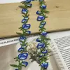 Borda de Renda Bordada Colorida Solúvel em Água de 3,5 cm de Largura para Saias Hanfu, Acessórios de Cabelo e Acessórios de Vestuário, Disponível para Atacado Transfronteiriço