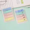 Pegatinas de índice en caja de colores macarrón, etiquetas finas para escribir para la clasificación y marcado de páginas de libros de texto, papelería reutilizable