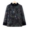 Roupas Acolchoadas de Algodão da Vovó com Forro de Lã Roupas Grossas de Inverno para Idosos Casaco Acolchoado de Algodão Retrô Feminino para Mães Casaco Acolchoado de Algodão Estilo Tang para Senhora de 80 anos