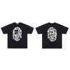 260g Atacado Transfronteiriço Marca da Moda Bape Cabeça de Macaco Manga Curta 230g Tubarão Top Camiseta Manga Meia Manga Tee 20