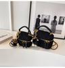 Bolsas de Pelúcia Transfronteiriças para Mulheres, Versátil para Outono e Inverno 2026 Nova Moda Nicho Bolsa Transversal com Corrente, Pequena Bolsa de Mão Quadrada