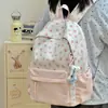 Mochila Dulce y Versátil Estilo Coreano Color Rosa Fresa para Estudiantes de Primaria, Simple, Ligera, Viaje Casual, Bolsa Escolar de Gran Capacidad