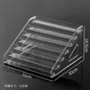 Caixa de Armazenamento para Nail Art Batom Rack de Armazenamento de Cosméticos Escada Transparente Multicamadas Rack de Exibição de Produtos Grande Capacidade Rack de Exibição