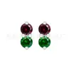 Brincos de Rosca Pequena Duplo Diamante Titânio F136 Unhas de Lábio Piercing Corporal de Liga de Titânio G23 Unhas de Osso da Orelha