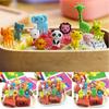 10 Piezas palito de fruta zoológico tenedor de fruta de plástico tenedor de fruta Bento tenedor de fruta de animal de caricatura