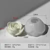 Molde de Silicona para Vela de Aromaterapia Jiahui Rose Flor Jabón Artesanal Fabricación de Aromaterapia Pegamento de Yeso DIY