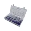 Caja de 225 Piezas Anillo de Sellado Morado Anillo Tórico de Reparación Anillo de Goma Ding Qing Anillo de Goma Resistente a Alta Presión y Alta Temperatura