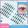 Cílios Postiços Imp Devil Feminino Natural Desenho Animado Cabelo de Fada Cabelo em Cluster Único Cabelo Rabo de Peixe Cílios Segmentados para Enxerto