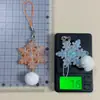 Copos de Nieve Grandes de ColoresCcd Correa Pompones Hechos a Mano DIY Estilo Girly Ins Cadena para Teléfono Colgante Lindo Gu-Ben
