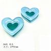 Parche de corazón de amor con estampado de tulipán sonriente, pendientes suaves y bonitos, pulsera, cadena para teléfono móvil, accesorios