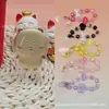 Colgante de oro puro 999 Chiikawa Usagi con cordón de la serie corazón melocotón Sanrio regalo promocional