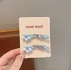 Pinza para el Cabello Lateral con Flor Rosa Dulce y Pedrería para Mujer, Accesorio para el Cabello de Alta Gama Estilo Coreano para Flequillo, Lindo Adorno Nuevo para el Cabello