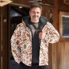 Nueva Chaqueta Acolchada de Algodón Punk de Invierno 2024 para Hombre Cárdigan con Estampado Digital Chaqueta Acolchada de Algodón Urbana a la Moda con Capucha