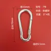 Mosquetón de resorte de hierro con forma de calabaza del fabricante, hebilla de seguridad para exteriores con capacidad de carga, anillo de conexión para equipo de fitness