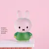 Adornos de Paisaje en Miniatura Figura de Conejo de Pie Resina Accesorios Pequeños Creativos Lindos Hechos a Mano Piezas de Decoración DIY