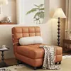 Sofá cama plegable retro estilo crema, sofá cama individual multifuncional, adecuado para salas de estar y dormitorios pequeños, sofá extensible de doble uso