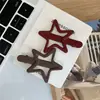 Presilha de Pato Colorida Básica Versátil Estrela Nuvem Metal Fosco Presilha de Cabelo Simples Elegante High-End Presilha para Cabelos Quebrados para Mulheres